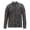 Stone Island Supima Cotton Shirt Jacket 'charcoal' In Gray
