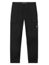 Stone Island Supima Cotton Stretch-tc Pants In Black