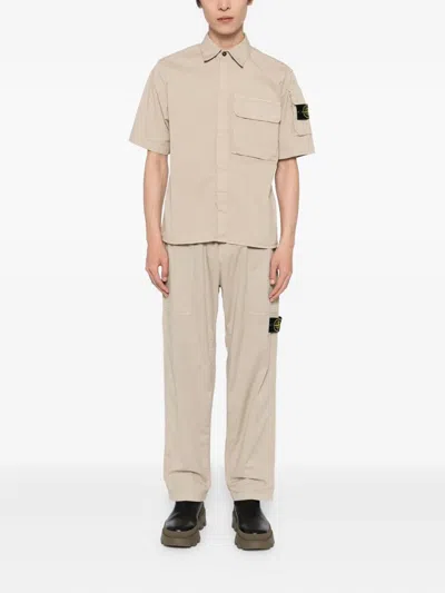 Stone Island Supima Shirt In Neutral