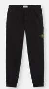 Stone Island Relaxed Jogger Pants With Cargo Pocket And Drawstring In Black