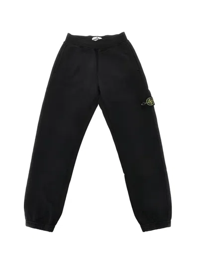 Stone Island Kids' Sweat Bottoms In Black