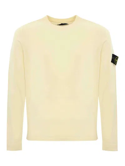 Stone Island Sweater 5100062 Light Raw In Cotton In Neutral