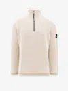 Stone Island Logo Knitwear In Beige