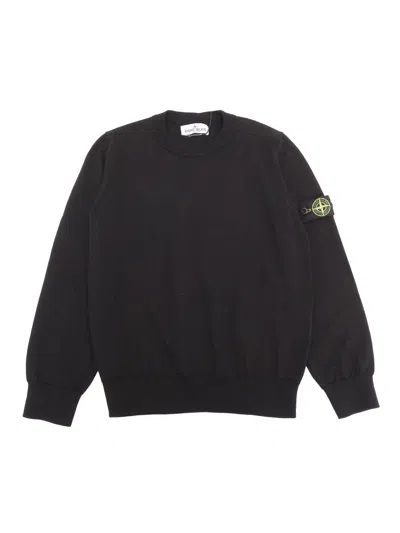 Stone Island Kids' Sweater In Black