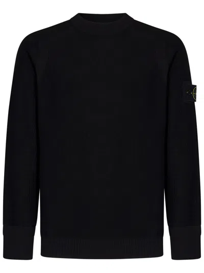 Stone Island Sweater In Black