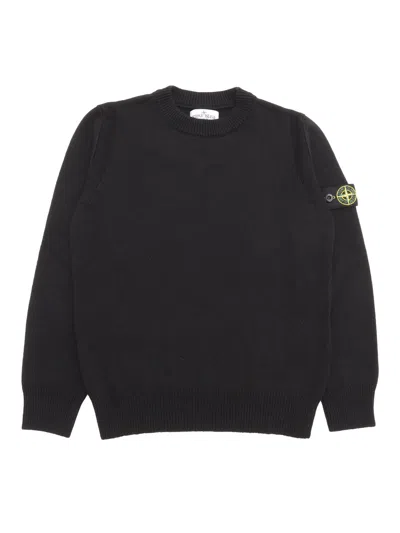 Stone Island Kids' Sweater In Black