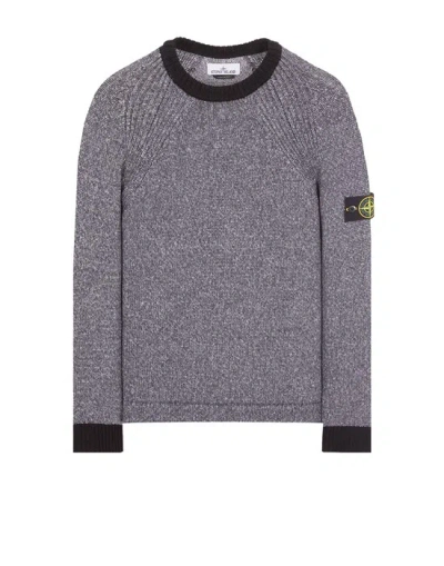 Stone Island Sweater Black Cotton