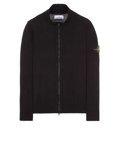 STONE ISLAND STONE ISLAND TRICOT NOIR COTON
