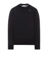 Stone Island Sweater Black Cotton, Wool In Black