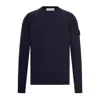 Stone Island Crew-neck Jumper With Reverse Stitch Details In Multi