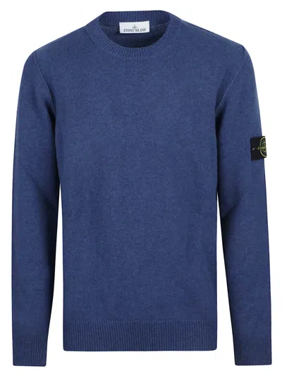 Stone Island Sweater In Blue
