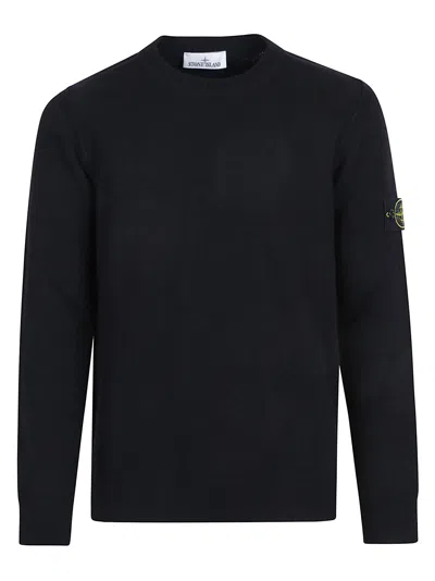 Stone Island Sweater In Blue