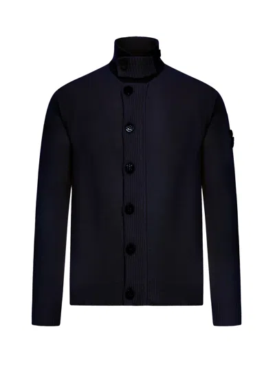 Stone Island Sweater In Blue