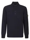 Stone Island Premium Wool Blend Sweater In Blue