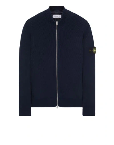 STONE ISLAND STONE ISLAND SWEATER BLUE COTTON