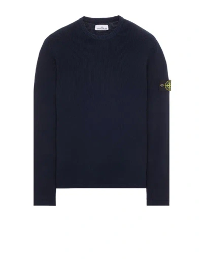 Stone Island Compass-motif Cotton-blend Sweatshirt In Blue