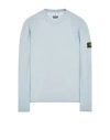 Stone Island Men Grey Cotton Crewneck Sweatshirt In Gray