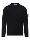 Stone Island Cotton Sweatshirt In Black