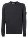 Stone Island Logo-patch Jumper In Black