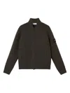 Stone Island Bomber-style Jumper With Zip Pockets In Brown