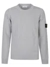 Stone Island 5100056 Lambswool Sweater In Gray