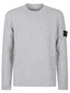 Stone Island 5100056 Lambswool Sweater In White