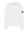 Stone Island Compass-badge Jersey-knit Jumper In Gris