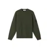 Stone Island Knit Crewneck Sweater In Full Rib Rws Wool Clothing In Green