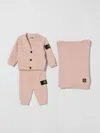 Stone Island Babies' セーター  Junior ボーイ カラー ピンク In Pink