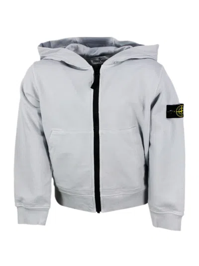 Stone Island Kids' Sweater In Light Blue