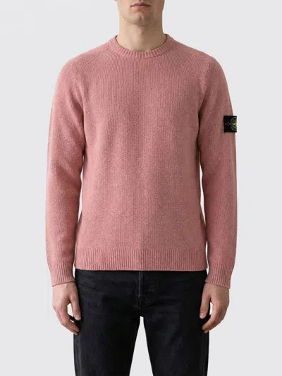 Stone Island Sweater Men  In Pink