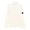 Stone Island Ribbed Wool Turtleneck Sweater Regular Fit In Neutral
