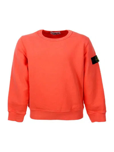 Stone Island Kids' Sweater In Arancio
