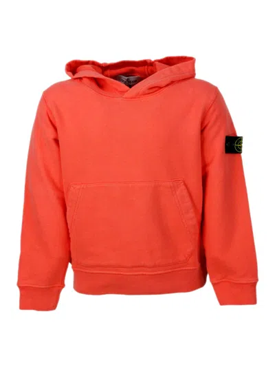 Stone Island Kids' Sweater In Arancio