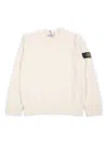 Stone Island Compass Badge Sweatshirt In Neutral