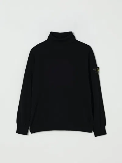 STONE ISLAND SWEATER STONE ISLAND JUNIOR KIDS COLOR BLACK,H24296002