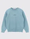 Stone Island Front And Back Print Sweatshirt In Blue