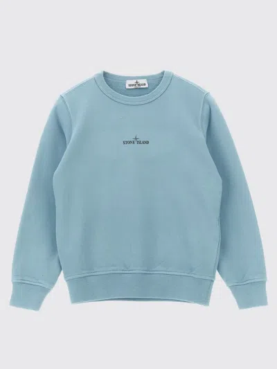 STONE ISLAND STONE ISLAND JUNIOR SWEATER KIDS COLOR BLUE,H16488009