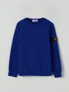 Stone Island Compass-badge Cotton Sweatshirt In Blue