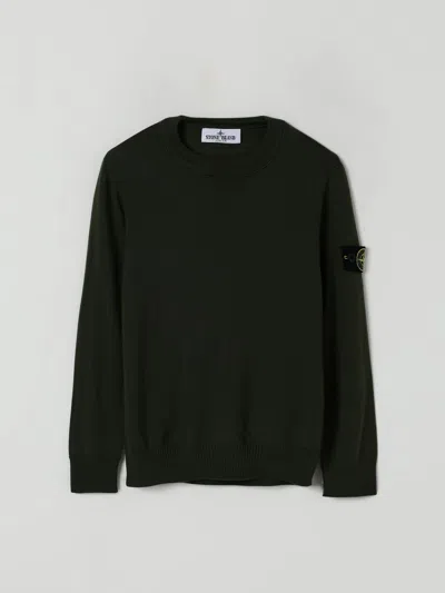 Stone Island Sweater  Junior Kids Color Green In Black