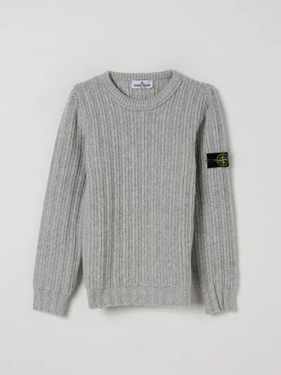 Stone Island Sweater  Junior Kids Color Grey In Gray