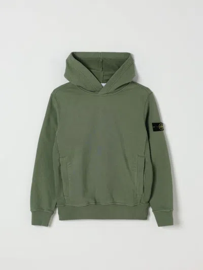Stone Island Sweater  Junior Kids Color Sand In Green
