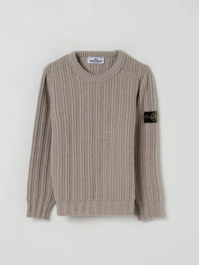 Stone Island Sweater  Junior Kids Color Sand In Neutral