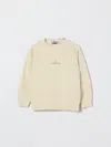 Stone Island Kids' セーター  Junior ボーイ カラー イエロークリーム In Brown