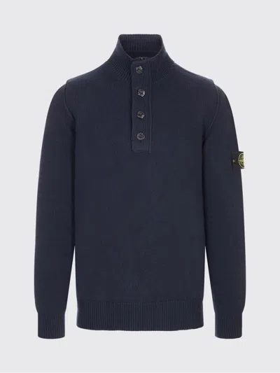Stone Island Sweater  Junior Men Color Blue In Blue