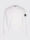 Stone Island Raglan-sleeve Patch Sweatshirt In White