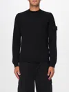 Stone Island 5100053 Soft Organic Cotton Sweater In Black
