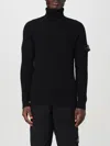 Stone Island Ribbed Knit In Schwarz