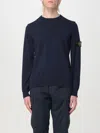 Stone Island Light Rws Pure Wool Sweater In Blue