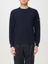 Stone Island Cotton Crew Neck Knitwear Sweater In Black